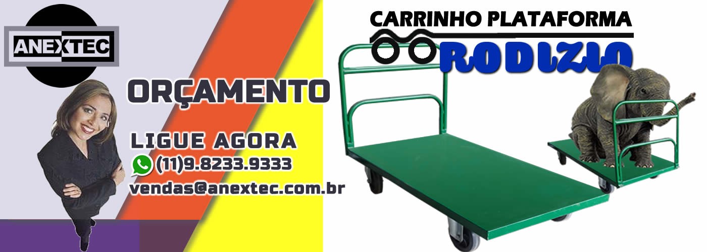 carrinho plataforma, carrinho 4 rodizio, carrinho 4 rodas, 